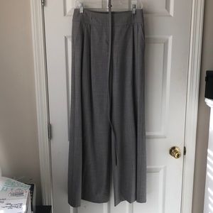 St. John Light Grey Wide Leg Pants